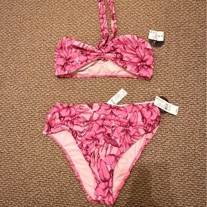 Pink Floral Bikini Set